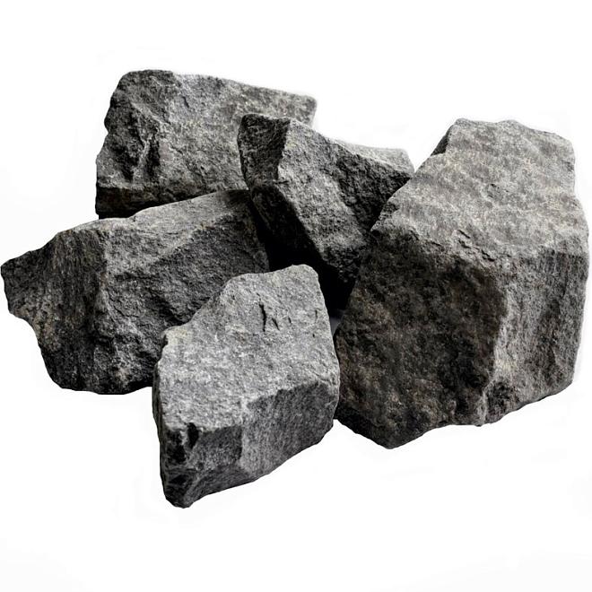 Камни для бани габбро-диабаз (20кг) мешок
